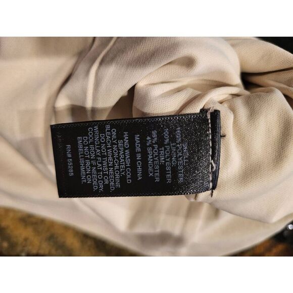 NWT Express Dress Women's 8 Black Mini Sequin Slip Sexy Sheath - Picture 5 of 6